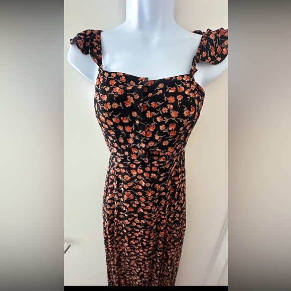 FLYNN SKYE Bardot Floral Maxi Dress Size 1 - Picture 5 of 9